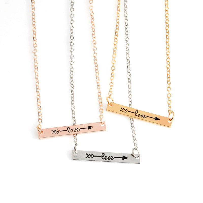 Love Arrow Bar NecklaceJewelryLuna Daze