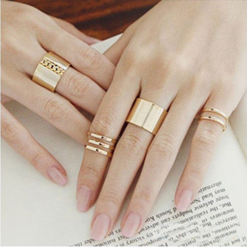 Gold Knuckle Stack Ring SetJewelryLuna Daze