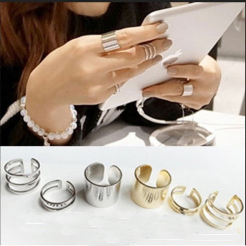 Gold Knuckle Stack Ring SetJewelryLuna Daze
