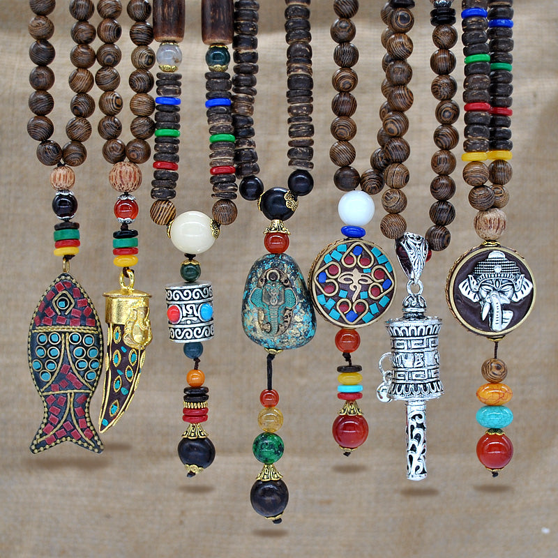 Nepal Mala Bead NecklaceJewelryLuna Daze