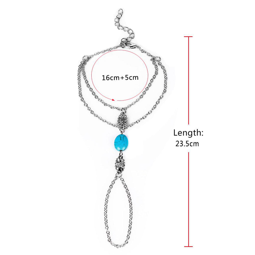 Turquoise Hand ChainJewelryLuna Daze