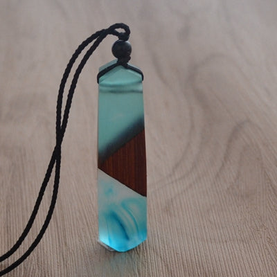 Wood & Resin Pendant NecklaceJewelryLuna Daze