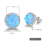 Blue Fire Opal Jewelry Set, Luna Daze