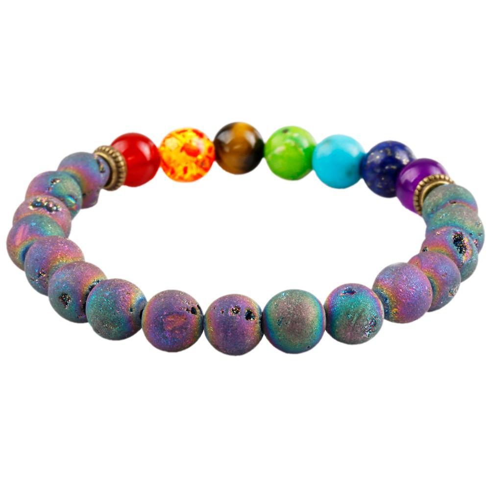 Titanium & Druzy Agate BraceletJewelryLuna Daze