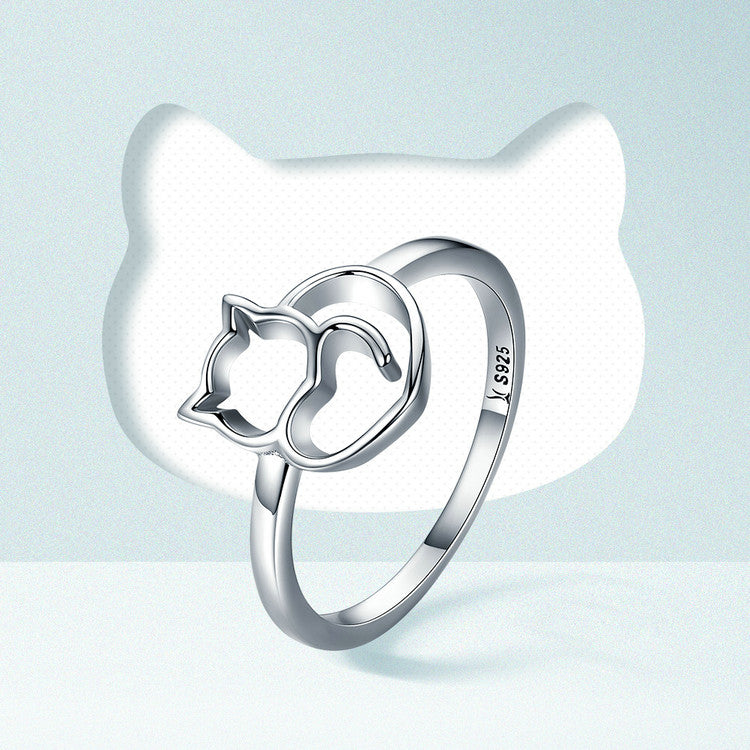 I Love My Cat Silver RingJewelryLuna Daze