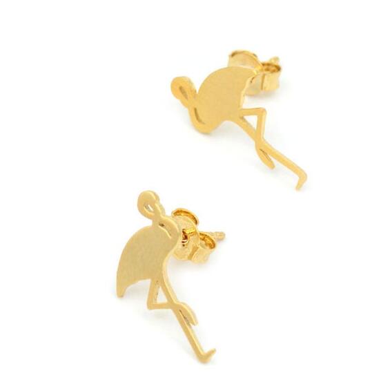 Flamingo Stud Earrings, Luna Daze