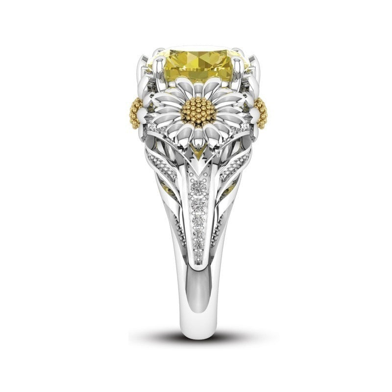 Citrine Daisy RingJewelryLuna Daze
