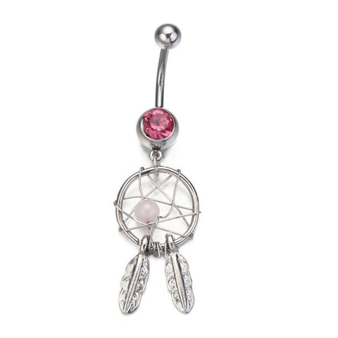 Vintage Style Dream Catcher Belly Ring Navel Piercing Jewelry & Belly Rings