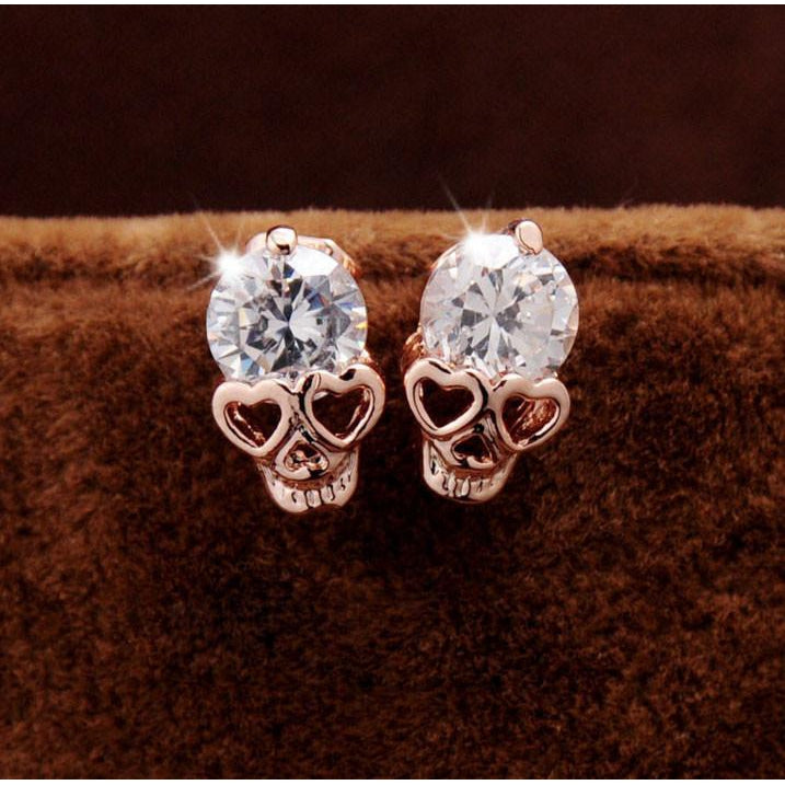 Love Skull Diamond EarringsJewelryLuna Daze