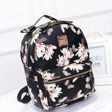 Floral Leather Backpack, Luna Daze