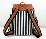 Striped Canvas BackpackAccessoriesLuna Daze