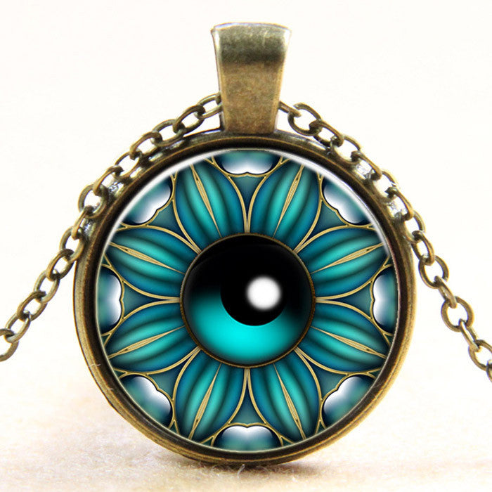 Flower Eye Locket Necklace, Luna Daze
