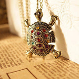 Bejeweled Turtle Necklace, Luna Daze