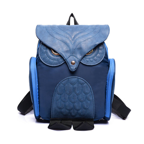 black leather owl backpack Leather Owl Backpack