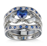 Gemstone Claddagh Ring, Luna Daze