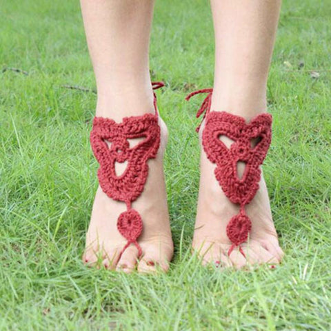 Handmade Crochet Anklet - Main Image