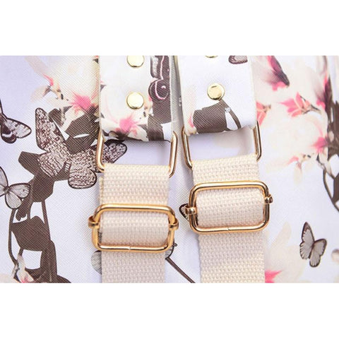 backpack flowers leather Floral Leather Backpack