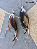 Feather Earrings, Luna Daze