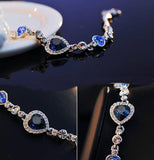 Blue Topaz Crystal Bracelet