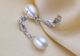 Elegant Pearl Drop Earrings, Luna Daze