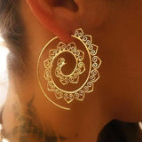 Mandala Swirl Hoop EarringsJewelryLuna Daze