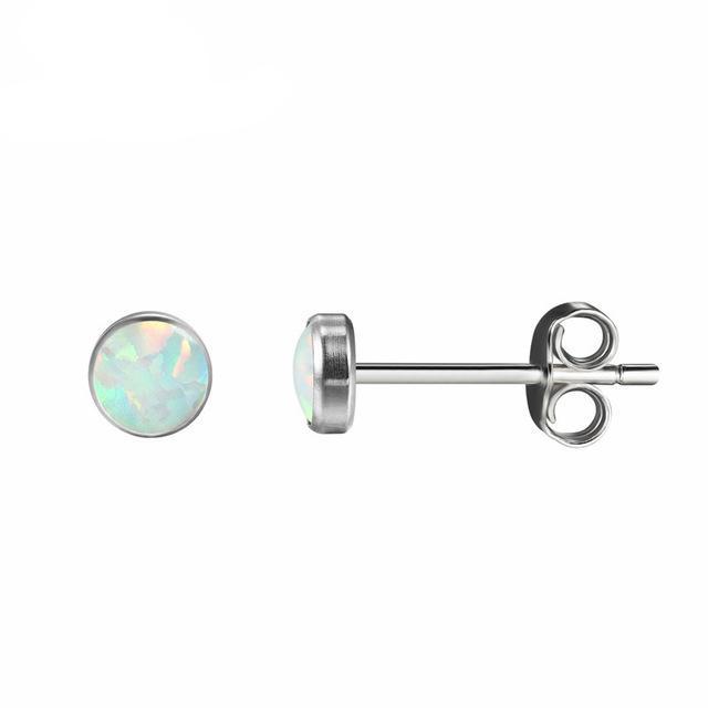 Essential Fire Opal Stud Earrings, Luna Daze
