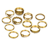 Delicate & Charmed Gold Ring SetJewelryLuna Daze