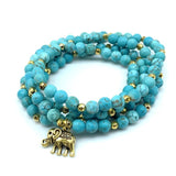 Blue Howlite Mala Beads, Luna Daze