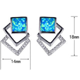 Triple Geometric Opal EarringsJewelryLuna Daze