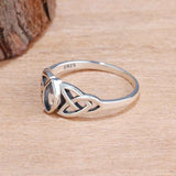 Celtic Silver Gemstone Ring