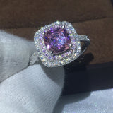 3 Carat Pink Sapphire Ring, Luna Daze