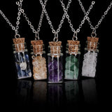 Bottled Gemstone Necklace, Luna Daze