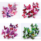 Double Layer 3D Butterfly Wall Stickers or Magnets