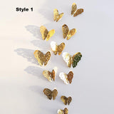 Elegant Gold & Silver Butterfly Stickers/ Magnets